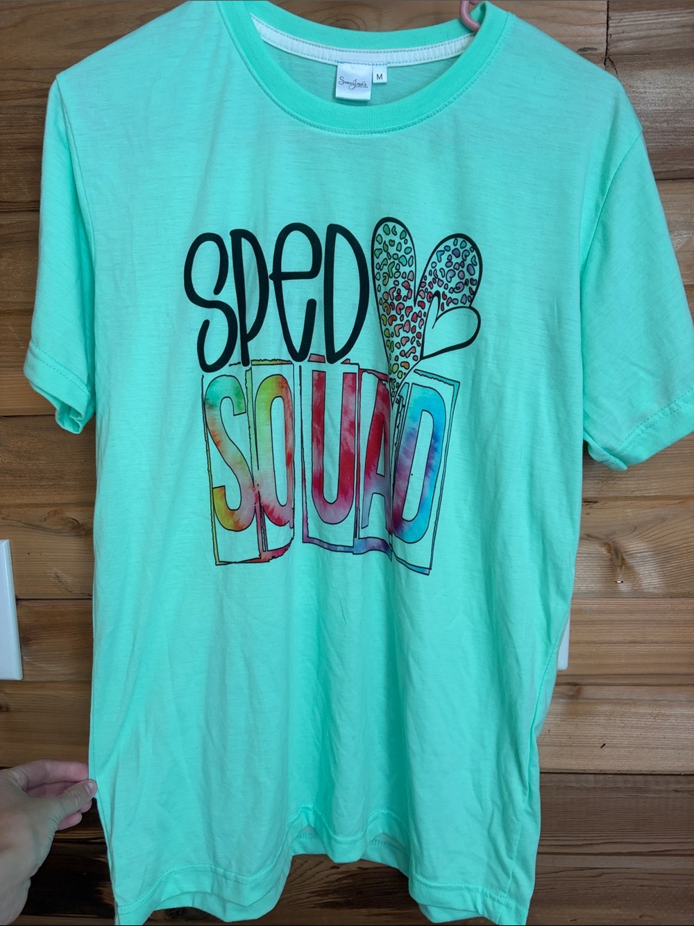 Mint 'SPED Squad' Graphic Tee - Unbranded